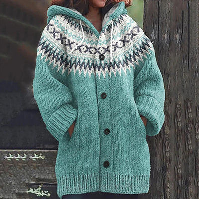 Lila | Warm Woolen Cardigan