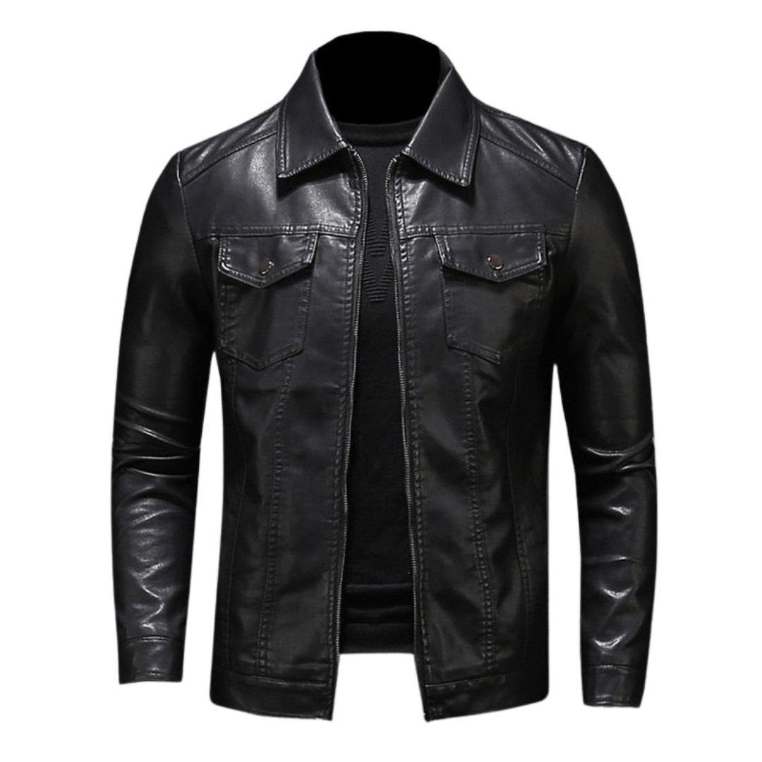 Caleb | Classic Comfortable Leather Jacket