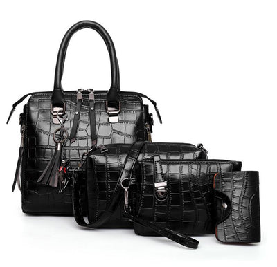 Olivia™ - 4-Piece Modern Leather Bag Set