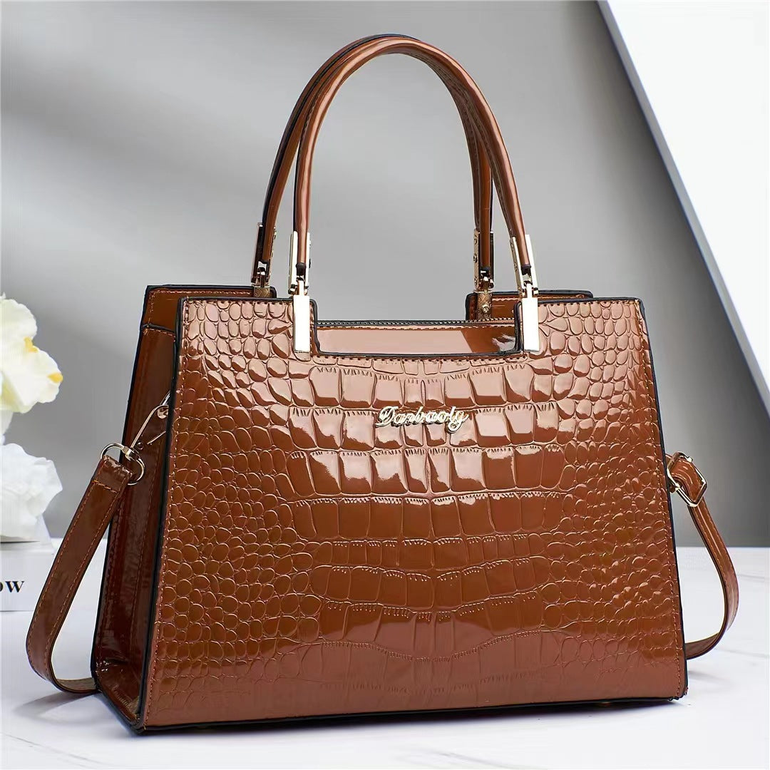 Brooklyn™ - Stylish Crocodile Pattern Leather Handbag