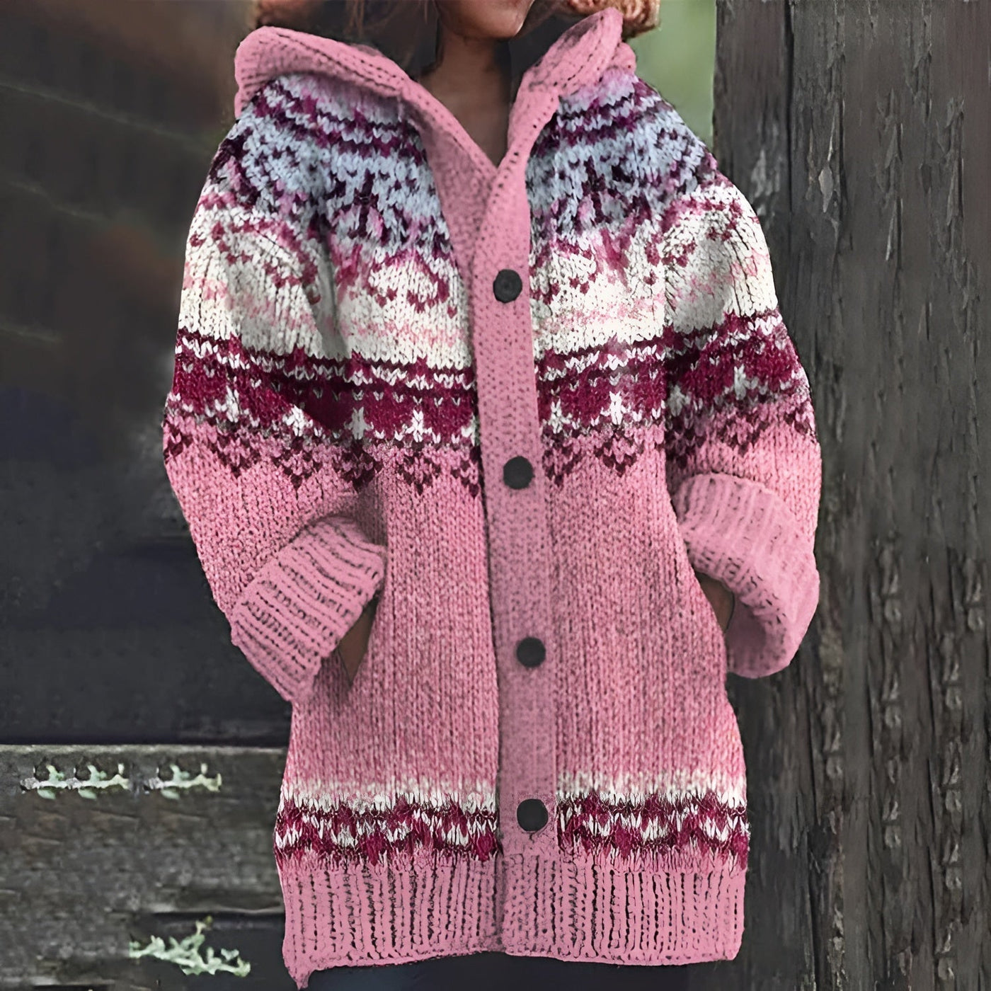 Lila | Warm Woolen Cardigan