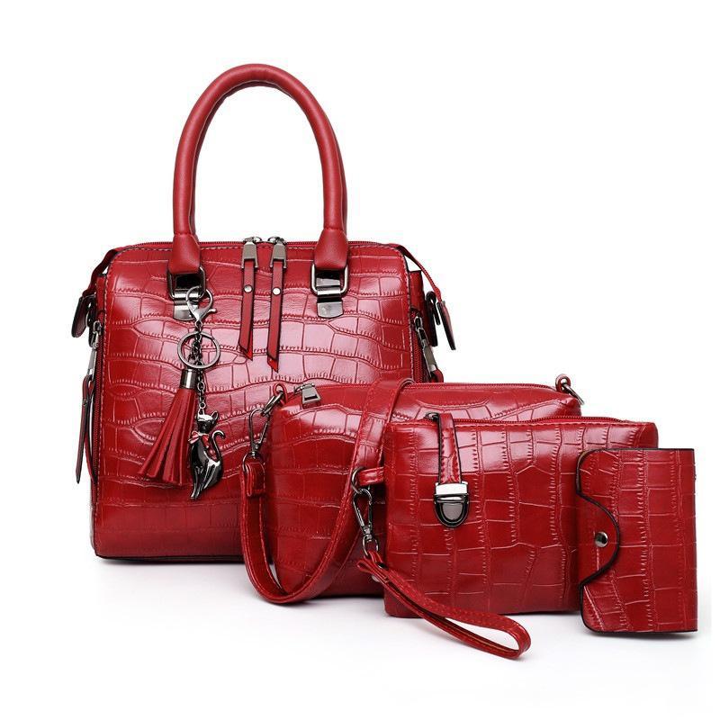 Olivia™ - 4-Piece Modern Leather Bag Set