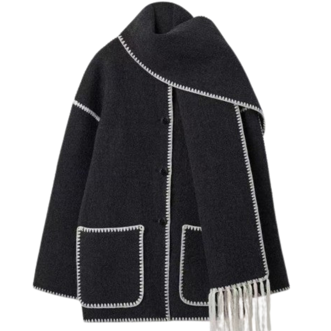 Sophia | Elegant Scarf Coat