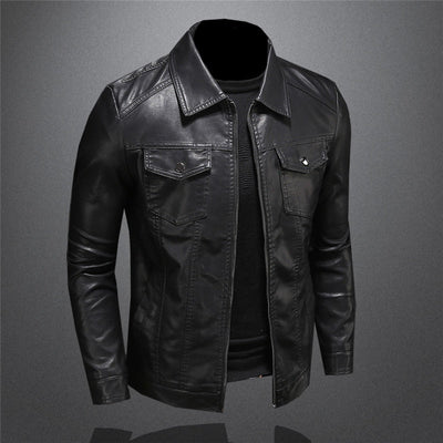 Caleb | Classic Comfortable Leather Jacket