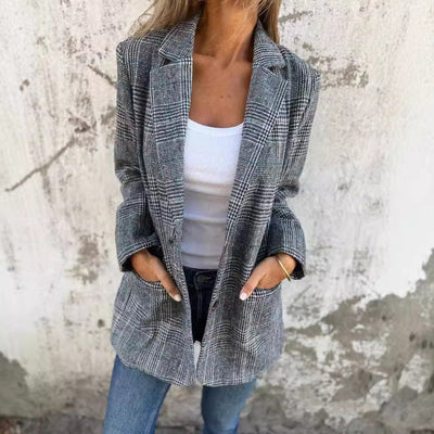 Camille | Timeless Plaid Blazer