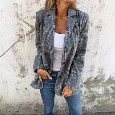 Camille | Timeless Plaid Blazer