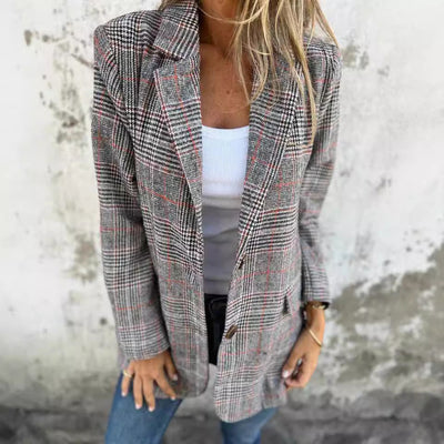 Camille | Timeless Plaid Blazer