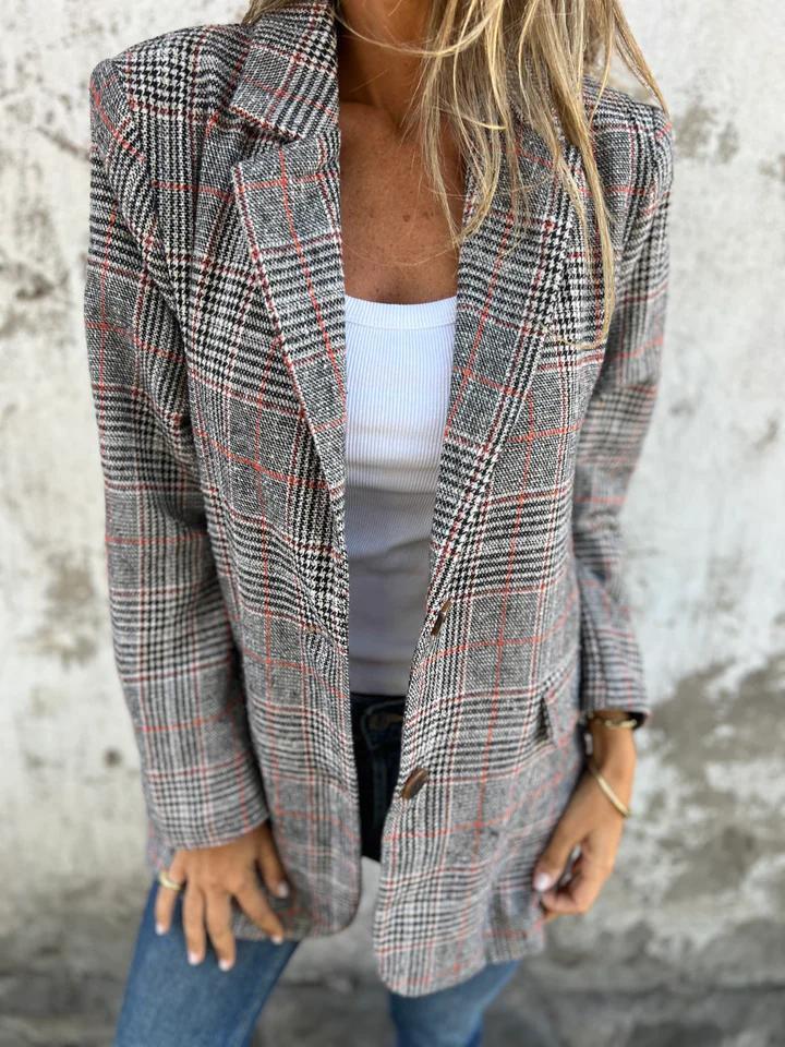 Camille | Timeless Plaid Blazer