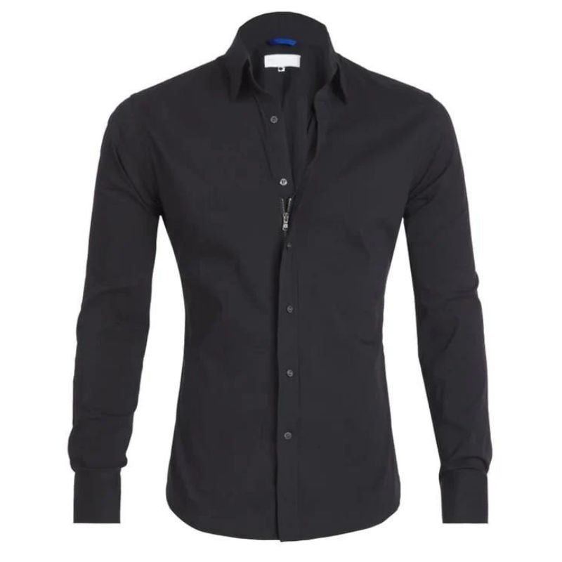 Antonio | Wrinkle-Free Zip Shirt