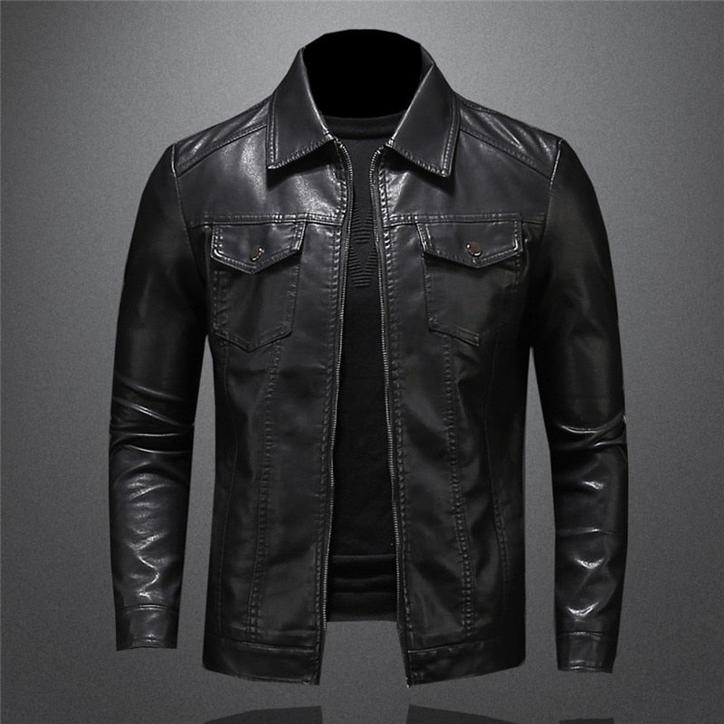 Caleb | Classic Comfortable Leather Jacket