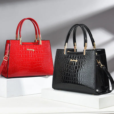 Brooklyn™ - Stylish Crocodile Pattern Leather Handbag