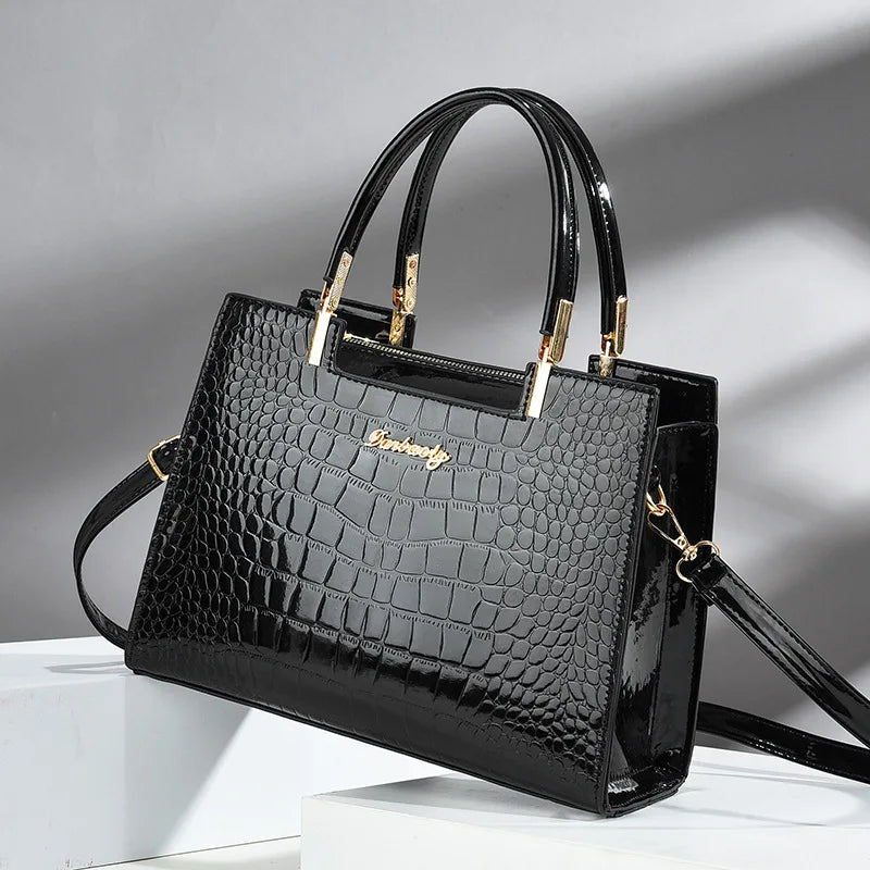 Brooklyn™ - Stylish Crocodile Pattern Leather Handbag