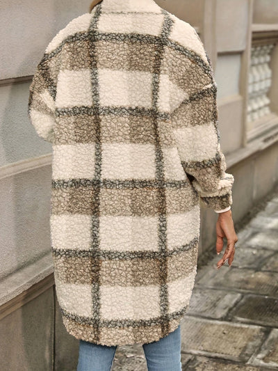 Sophia | Plaid Sherpa Jacket