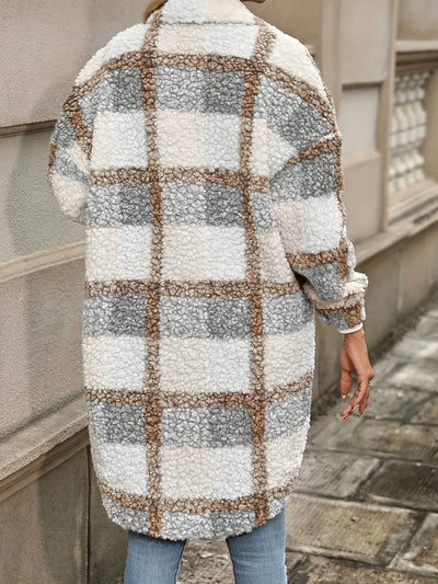 Sophia | Plaid Sherpa Jacket