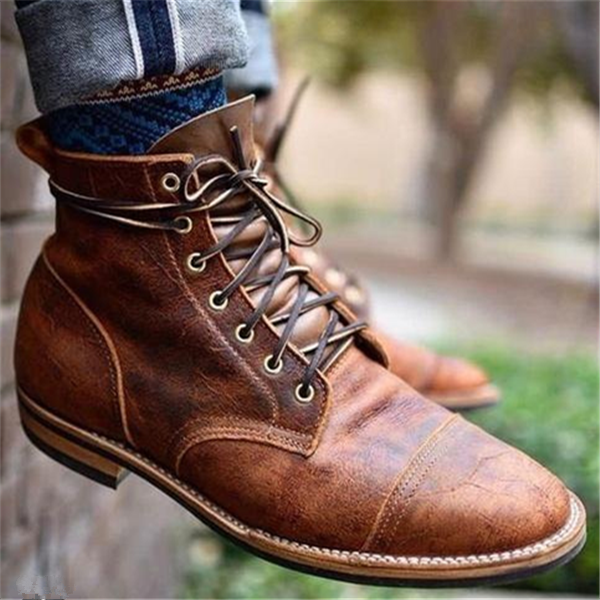 Henry™ - Retro Style Vegan Leather Boots