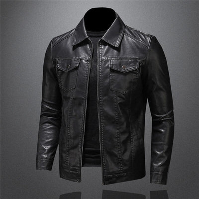 Caleb | Classic Comfortable Leather Jacket